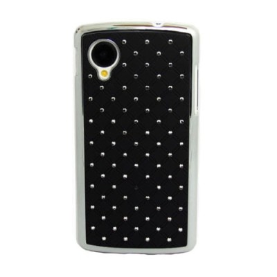 LG Nexus 5 elegantiškas juodas dėklas su blizgučiais / Priedai.lt