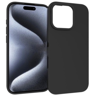 Apple iPhone 16 Pro Max  hard silicone (TPU) black case - cover | Priedai.lt