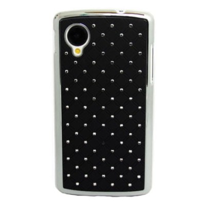 LG Nexus 5 elegantiškas juodas dėklas su blizgučiais / Priedai.lt