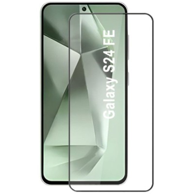 Samsung Galaxy S24 FE "Mocolo" 2.5D 9H Tempered reinforced protection black full coverage protective screen glass 0.26 mm | Prie