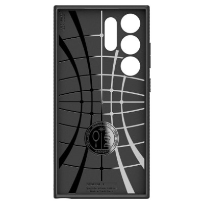 "Spigen" Liquid Air Samsung Galaxy S24 Ultra Black Hard Silicone Case Cover - Back | Priedai.lt
