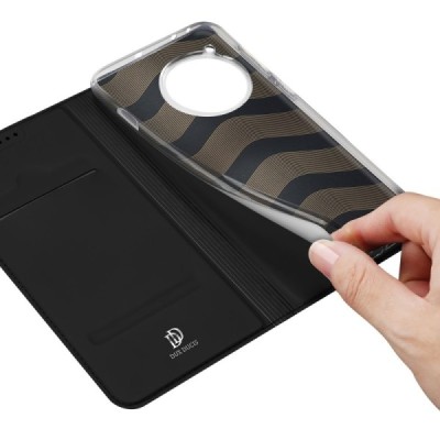 OnePlus 12R (Ace 3) "Dux Ducis" Skin Flip Book Case Cover - black | Priedai.lt
