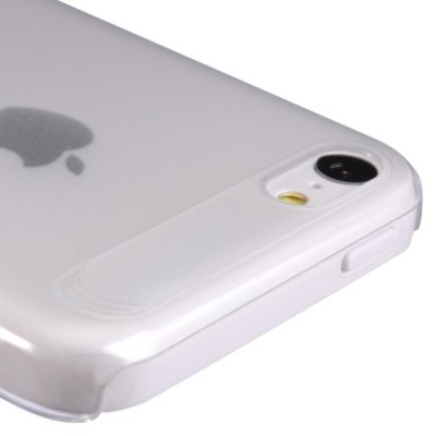 Ploniausias pasaulyje Baseus plastikinis skaidrus Apple iPhone 5C baltas dėklas - nugarėlė / Priedai.lt