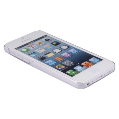 Ploniausias pasaulyje Baseus plastikinis skaidrus Apple iPhone 5C baltas dėklas - nugarėlė / Priedai.lt
