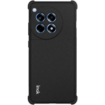 OnePlus 12R 5G (Ace 3) "Imak" reinforced protection hard silicone TPU black case - back | Priedai.lt