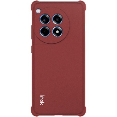 OnePlus 12R 5G (Ace 3) "Imak" reinforced protection hard silicone TPU burgundy case - back | Priedai.lt