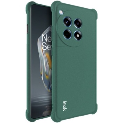 OnePlus 12R 5G (Ace 3) "Imak" reinforced protection hard silicone TPU green case - back | Priedai.lt