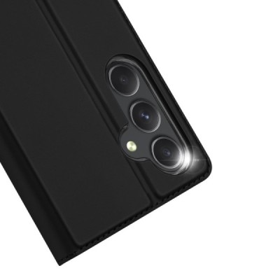 Samsung Galaxy A35 "Dux Ducis" Skin Flip Book Case Cover - black | Priedai.lt