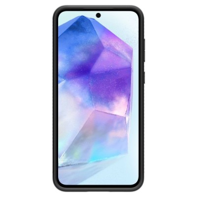 "Spigen" Liquid Air Samsung Galaxy A55 Black Hard Silicone Case Cover - Back | Priedai.lt
