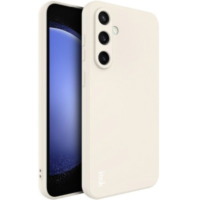 Samsung Galaxy S24 FE "Imak" hard silicone TPU black case - beige | Priedai.lt