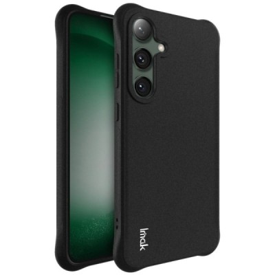 Samsung Galaxy S24 FE "Imak" reinforced protection hard silicone matte TPU black case - back | Priedai.lt