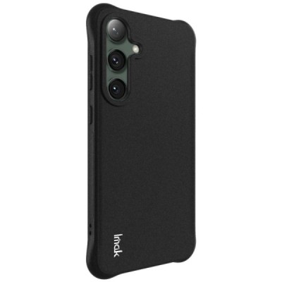 Samsung Galaxy S24 FE "Imak" reinforced protection hard silicone matte TPU black case - back | Priedai.lt