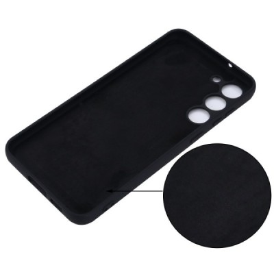 Samsung Galaxy S23 (SM-S911) Shell kieto silikono (TPU) dėklas juodas - nugarėlė | Priedai.lt