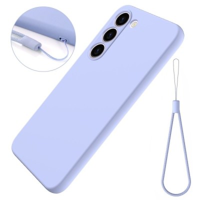 Samsung Galaxy S23 (SM-S911) Shell kieto silikono (TPU) dėklas violetinis - nugarėlė | Priedai.lt