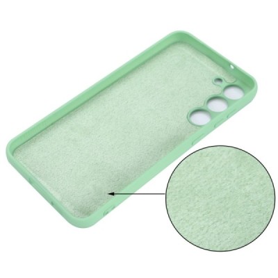 Samsung Galaxy S23 (SM-S911) Shell kieto silikono (TPU) dėklas žalias - nugarėlė | Priedai.lt