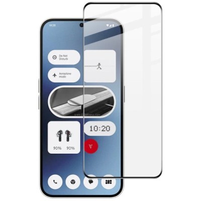 Nothing Phone 2a (2a Plus) "Imak" Tempered Glass reinforced protection black full coverage screen protector 0.2 mm | Priedai.lt
