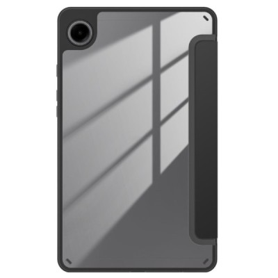 Samsung Galaxy Tab A9 "Deluxe" flip black leather case - book | Priedai.lt