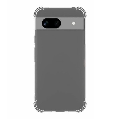 Enhanced protection Google Pixel 8A transparent hard silicone (TPU) case | Priedai.lt