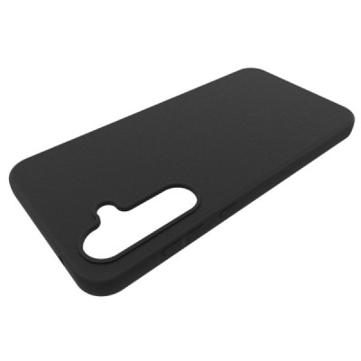 Samsung Galaxy A55 5G (SM-A556E) hard silicone (TPU) black case - cover | Priedai.lt