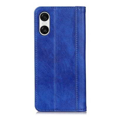 Sony Xperia 10 VI Binfen Solid Flip Book Case - Blue | Priedai.lt