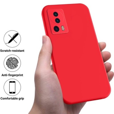 13 Lite Shell hard liquid silicone (TPU) red case - cover | Priedai.lt