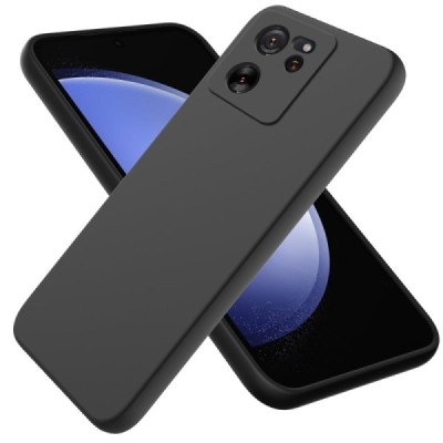 Xiaomi 13T / 13T Pro Shell hard liquid silicone (TPU) black case - cover | Priedai.lt