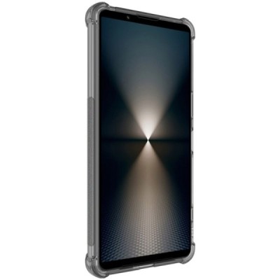 Sony Xperia 1 VI Imak reinforced protection hard silicone TPU gray case - back | Priedai.lt
