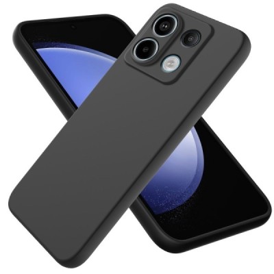 Xiaomi Redmi Note 13 Pro 5G / Poco X6 5G Shell hard liquid silicone (TPU) case black - cover | Priedai.lt