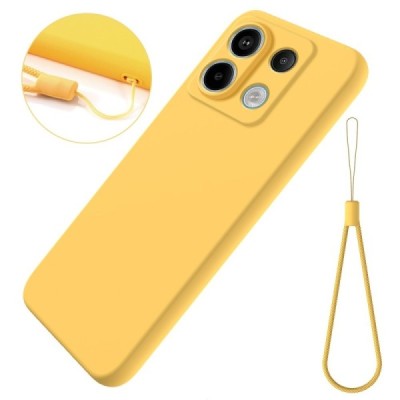 Xiaomi Redmi Note 13 Pro 5G / Poco X6 5G Shell hard liquid silicone (TPU) case yellow - cover | Priedai.lt