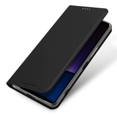 Sony Xperia 1 VI "Dux Ducis" Skin Flip Book Case - Black | Priedai.lt