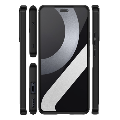 Xiaomi Lite 13 "Carbon" hard silicone (TPU) black case - cover | Priedai.lt