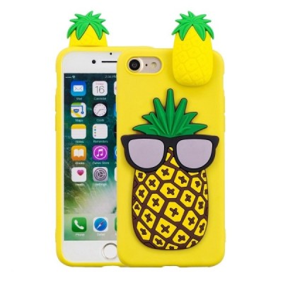 Apple iPhone 7 „Squezy“ Pineapple kieto silikono TPU geltonas dėklas - nugarėlė | Priedai.lt