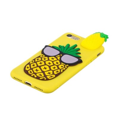 Apple iPhone 7 „Squezy“ Pineapple kieto silikono TPU geltonas dėklas - nugarėlė | Priedai.lt