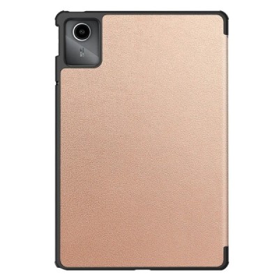 Lenovo Tab M11 (TB330FU) flip-up golden leather case - book (foldable) | Priedai.lt