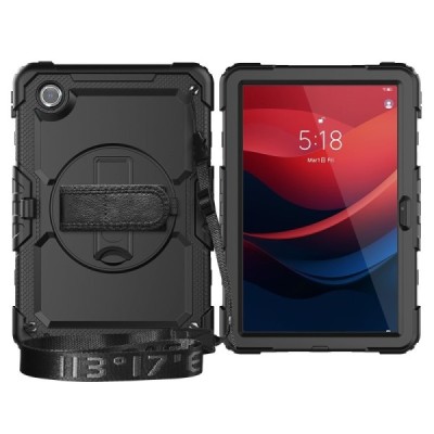 Lenovo Tab M11 (TB330FU) reinforced protection (360°) black case - back | Priedai.lt