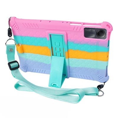 Xiaomi Redmi Pad SE 11" „Popit“ Bubble Kickstand soft silicone TPU pink case - back | Priedai.lt