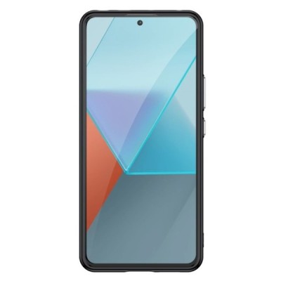 Xiaomi Redmi Note 13 Pro 5G (Poco X6 5G) Fashion clear black bordered hard silicone (TPU) case | Priedai.lt