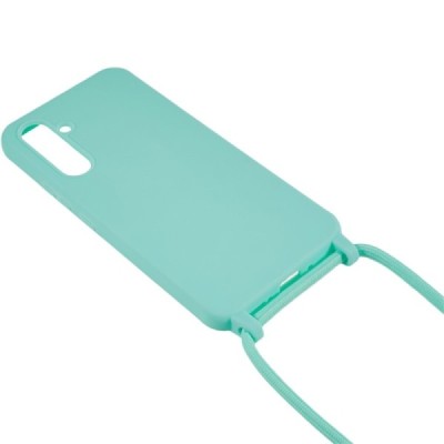Samsung Galaxy A55 5G (SM-A556) Strap hard silicone TPU mint case - back | Priedai.lt