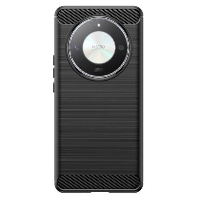 Huawei Honor Magic 6 Lite (Honor X9b) "Carbon" hard silicone (TPU) black case - cover | Priedai.lt