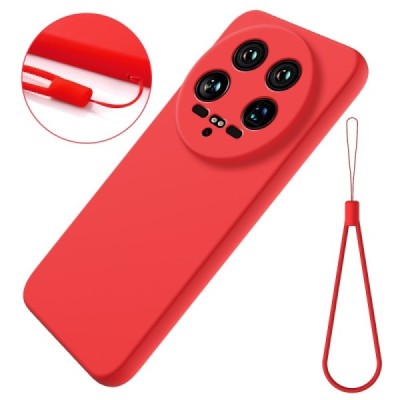 Xiaomi 14 Ultra Shell hard liquid silicone (TPU) case red - cover | Priedai.lt