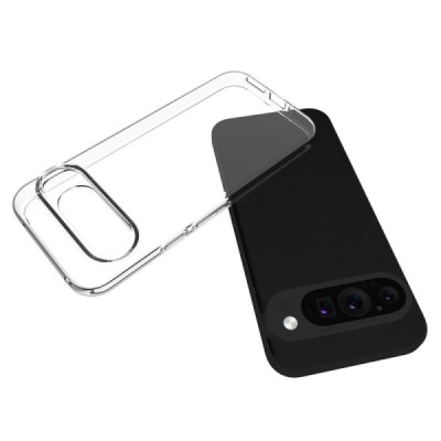 Google Pixel 9 Pro XL hard silicone (TPU) clear, transparent case - cover | Priedai.lt