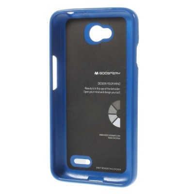 LG L70 (D320) mėlynas Mercury kieto silikono (TPU) dėklas / Priedai.lt