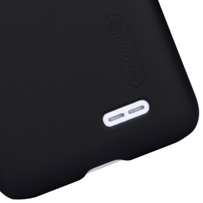 Nillkin Frosted Shield LG L70 D320 juodas plastikinis dėklas + apsauginė ekrano plėvelė / Priedai.lt