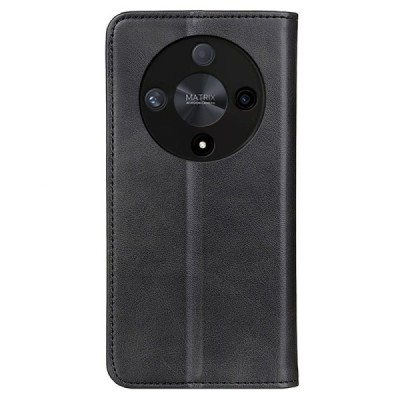 Huawei Honor Magic 6 Lite (Honor X9b) „Split“ black leather flip case - booklet | Priedai.lt