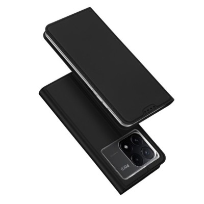 Xiaomi Poco X6 Pro 5G (Redmi K70E) "Dux Ducis" Skin Flip Book Case - black | Priedai.lt