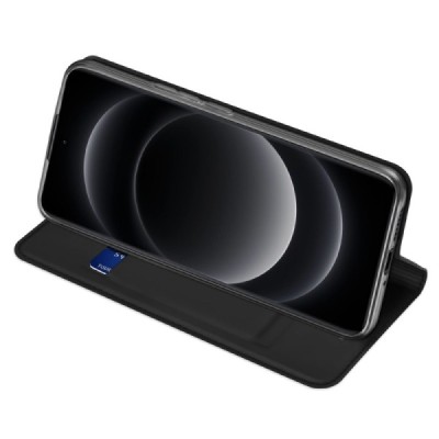 Xiaomi 14 Ultra "Dux Ducis" Skin Flip Book Case - black | Priedai.lt