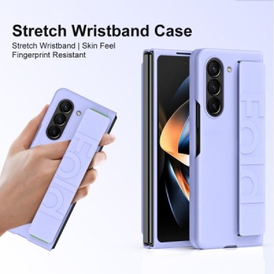 Samsung Galaxy Fold6 5G (SM-F956B) Foldable purple plastic case - back | Priedai.lt