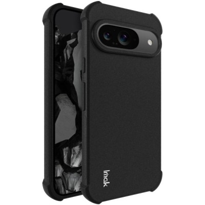 Google Pixel 9 (9 Pro) Imak reinforced protection hard silicone TPU black case - back | Priedai.lt