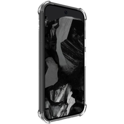 Google Pixel 9 (9 Pro) Imak reinforced protection hard silicone TPU transparent case - back | Priedai.lt