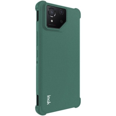 Asus Rog Phone 8 (8 Pro) Imak reinforced protection hard silicone TPU green case - back | Priedai.lt